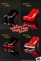 (Spot) world trade SuperMCToys 1 6 womens high heels P-052 four colors