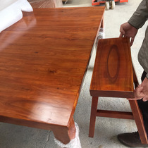 Solid wood dining chair outdoor restaurant table and chair fast food theme table Pastoral Leisure dining chair night market table and chair combination