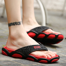 Summer tide shoes slippers men's sandals clip feet tide men's shoes Korean version of non-slip personality beach shoes summer herringbone slippers