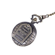 Large thick chain little ghost head tombstone pocket watch European and American cloth block skeleton little ghost head tombstone pocket watch a generation of hair 0