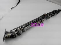  Brooke musical instrument curved mouth treble saxophone) Wind down b-tone matte pearl black tube body full carving