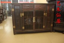 Xianyou mahogany furniture Lao big red acid branch entrance shoe cabinet locker Foyer cabinet Ming and Qing classical furniture