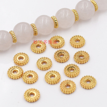 U. S. Imported 14K gold bead spacer bead gear spacer diy beaded bracelet string material