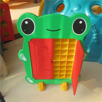 Kindergarten Oral Cup Rack Children Plastic Cartoon Animal Mouth Cup Rack Frog piglet Little Bear Panda with door shelve