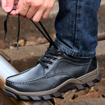 Casa carriage mens shoes spring and autumn breathable outdoor casual leather shoes mens leather first layer cowhide hiking shoes