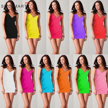 Europe and the United States SWIMMART beach skirt bikini blouse sexy sundress wrap dress A variety of ways to wear VB001