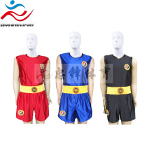 Childrens adult sanda suit blue red red red boxing suit high-quality fabrics high quality and low price can also be printed and customized