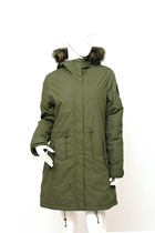 Ladies outdoor cold-proof clothing cotton-padded thin mezzanine Long M-code Nordic big brand foreign trade export original export sample