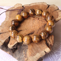 Special price Indonesia flowers chic Nan sunken fragrant Buddha bead bracelet hand string natural Qingxiang tiger spotted grain handicraft