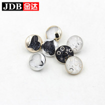 JD Jinda summer shirt button mens and womens clothes button transparent button 11mm