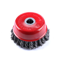 Twist Silk Wheel Twist Silk Bowl Type Steel Wire Wheel Screw Bowl Heavy Twisted Wire Rust Removing Wheel Angle Mill Special Wire Wheel 100 * 16