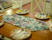 Foreign trade American rural European Mediterranean style tablecloth with tablecloth 30*120cm auspicious flower series special prices