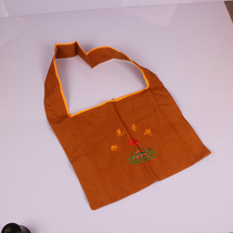 Wenxuan Haiqing married Buddhist monastery Jushi Chaoshan knot yellow fabric satchel 25