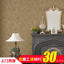 Shenzhen non-woven wallpaper retro American bedroom study living room TV background wall wallpaper door bag CC
