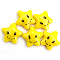 Funi CT-6715 smile star magnet 40mm oversized creative puzzle magnet refrigerator stickers cute early education message stickers kindergarten black whiteboard Iron Stone