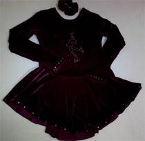 Ice moon skating suit manufacturers wholesale figure skating clothing imported Korean velvet fabric high-grade hot diamond color complete