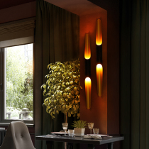 Simple modern double head wall lamp living room Creative lamp personality art corridor balcony bedroom bedside wall lamp Nordic