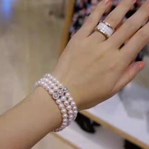 DIY beaded crystal bracelet porous accessories three rows of spacers S925 half silver bead accessories necklace bracelet septum