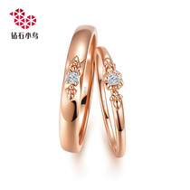 Zbird diamond bird 18K gold diamond ring-only you-pair ring wedding ring couple ring
