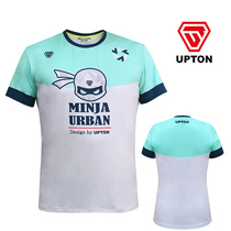 2018 New Korean UPTON badminton suit men and women sportswear quick-dry cartoon ninja wind short sleeve t-shirt