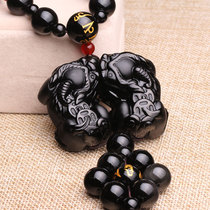 Car pendant accessories high-end ornaments high-end obsidian double brave car accessories car accessories car accessories car accessories