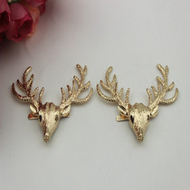 Metal Deer Head Boots Shoes Flowers Pendant Shoes Buttoned Shoes Accessories Shoes Accessories Bag hardware Fastening Clothing Hardware Accessories