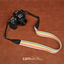 cam-in cotton series professional fashion camera back strap universal interface cam8242