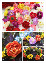 New DIY emulated small hibiscus flower-head flower-in-head floral jacket accessories silk floral head floral chest floral wedding dress accessories 4 5CM
