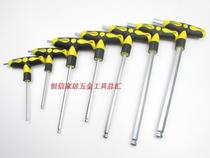 Bunker double color handle T-type hexagon socket socket key wrench 3mm-12mm