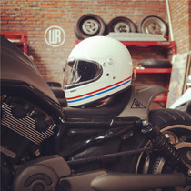 AMZ Full-Capsized Motorcycle Helmet Retro Locomotive Harehelmets Winter GRP Men And Women Full Armor