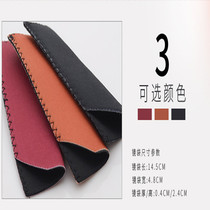 Reading glasses Soft small leather case Portable fashion casual Exquisite retro simple protective case Glasses bag