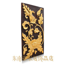 Thai Crafts Hanging Home Accessories Porch Living Room Restaurant Wood Carving Southeast Asia Wall Decoration Wall Decoration Pendant
