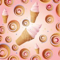 303 printmaking poster display board inkjet sticker picture ice cream picture sticker 131