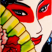 Hand-painted porcelain plate painting decoration creative home wall decoration Chinese style small gift Abroad gift Birthday gift