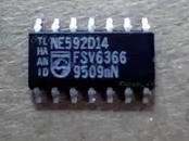 Patch NE592D14 imported genuine video amplifier IC chip SOP-14 NE592