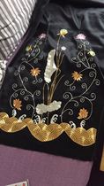 Pan gold embroidery hand embroidery to sample processing Su embroidery silk thread embroidery plate gold embroidery Su embroidery cheongsam processing