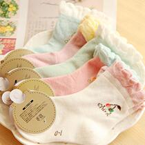 Special price 0-1-2-3 year old cherry newborn baby male and female baby socks spring autumn baby socks pure cotton cotton socks