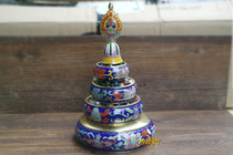 Sanskrit Yinyuan genuine cloisonne manzaman tea Luo small copper Tire supplies