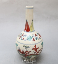 Antique collection Jingdezhen ceramics antique old old Big Vase home decoration