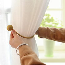 Simple modern magnet curtain buckle strap tie tie tie a pair of hanging ball straps tie rope accessories Nordic style