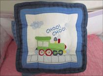 New train square fat cushion floating window sofa mat children square car hug cushion with core pure cotton