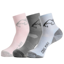 Outdoor sports socks Comfortable breathable summer thickened mid-tube quick-drying quick-drying socks Mens and womens running socks