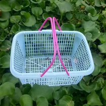 Special wholesale White 12 Jin Bayberry basket grape picking basket portable plastic fruit basket mushroom basket covered