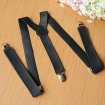 Childrens straps elastic three clips student baby straps clip childrens dresses boys and girls Black pants clip