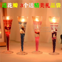 Tanabata Valentines Day Smoke-free jelly Candle Romantic Aromatherapy Candlelight dinner Company Birthday Graduation gift gift