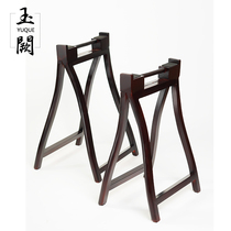 Dunhuang Guzheng shelf Advanced solid wood vertical A-frame herringbone Guzheng tripod lightweight and portable