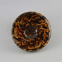 Song Dynasty Jizhou kiln tortoiseshell glaze tea bowl flower glaze tea cup old antique porcelain antique collection retro ornaments