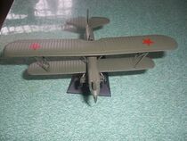 The out-of-print 1:72 The finished alloy model of the Red Star biplane reconnaissance aircraft in the early days of the Soviet Red Army World War I.