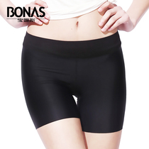 3 pieces of Boras Ice Silk safety pants womens anti-light underwear womens three-point leggings flat size insurance pants