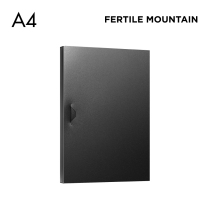 Liangshan self-buckle document box A4 simple black and white file box Business custom document storage box Plastic office data box